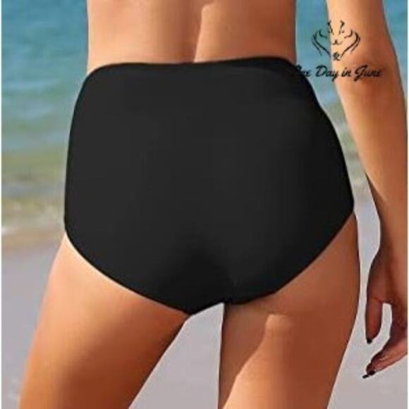 Grapent High Waist Ruched Bikini Bottom Size 2XL - Picture 2 of 4